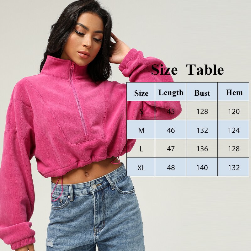 Women's Hoodie Manufacturer - OEM/ODM Custom Stand Collar Drawstring Casual Hoodie