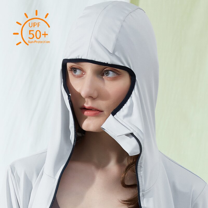 Women's Rash Guard Manufacturer - OEM/ODM Custom UPF 50+ Hoodie Thumb Holes Top