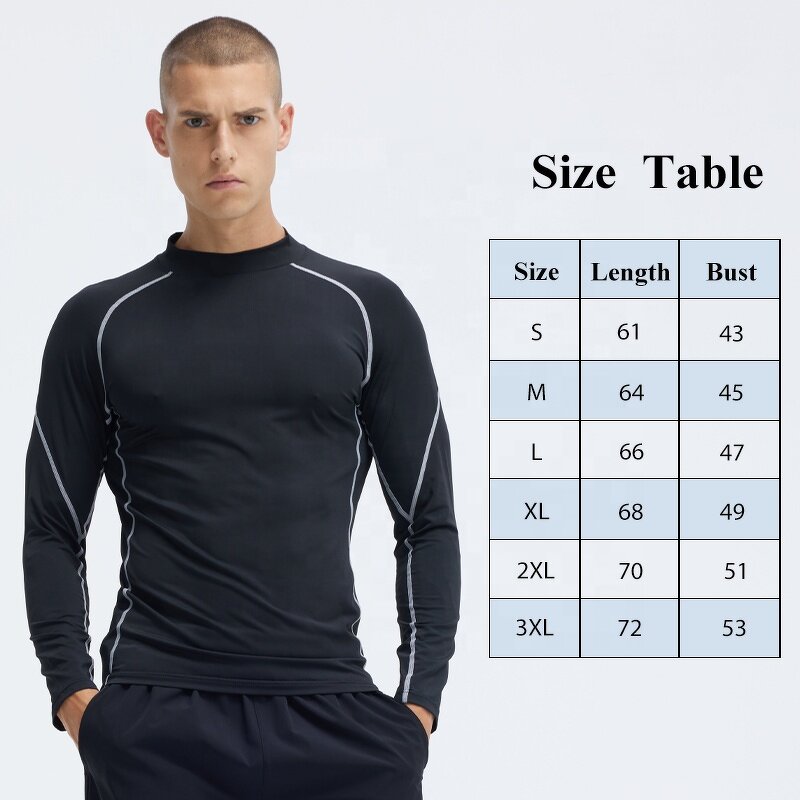 Men's Sports Top Manufacturer - OEM/ODM Custom High Neck Stand up Collar Gym Top
