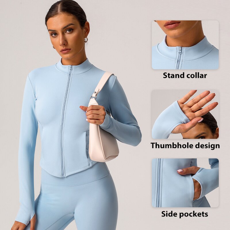 Women's Jacket Manufacturer - OEM/ODM Custom Winter Brushed Keep Warm Zipper Coat