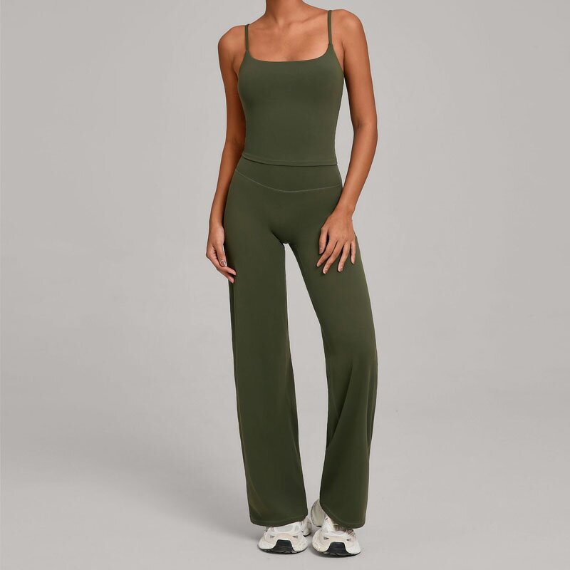 Women's Yoga Set Manufacturer - OEM/ODM Custom 2-Piece Seamless Tank Top Set