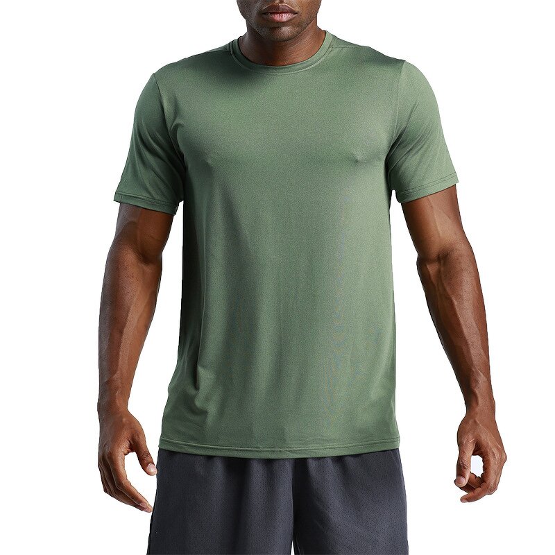 Men's Sports T-shirt Manufacturer - OEM/ODM Custom Solid Color Quick Dry T-shirt