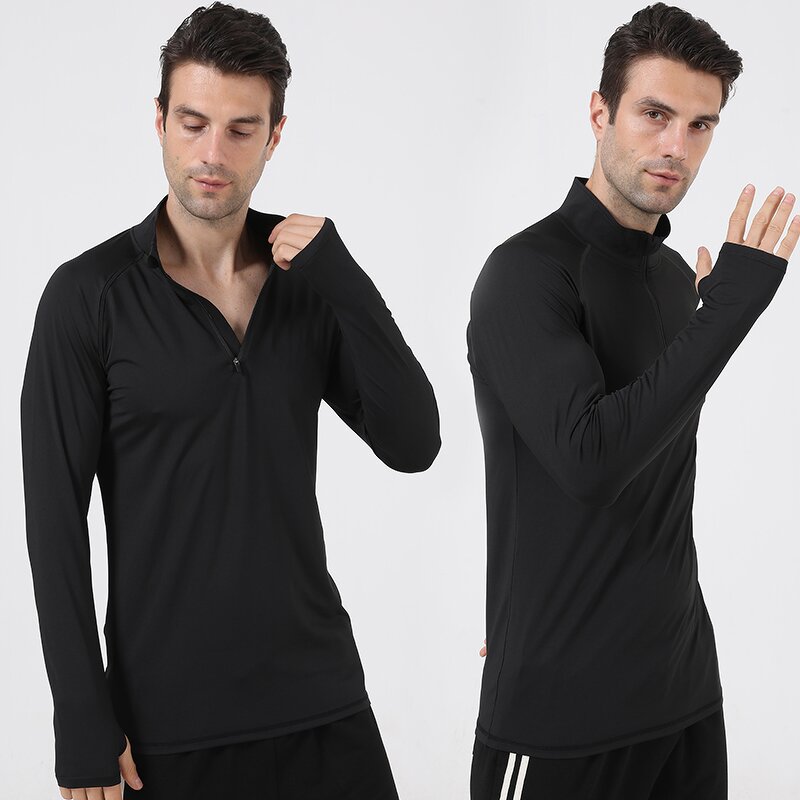 Men's Sport T-shirt Manufacturer - OEM/ODM Custom Athletic Thumb Hole Long Sleeve