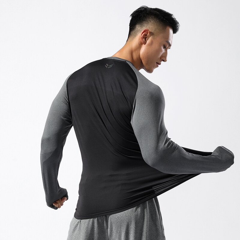 Men's Sports Top Manufacturer - OEM/ODM Custom Breathable Running Long Sleeve Top