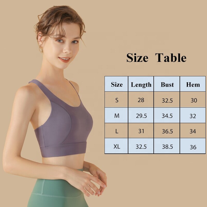 Sports Bra Manufacturer - OEM/ODM Custom Cross Back U-neck Shockproof Bra