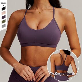 Sports Bra Manufacturer - OEM/ODM Custom Thin Strap Beauty Back Halter Top