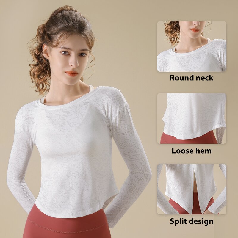 Women's Yoga Top Manufacturer - OEM/ODM Custom Quick Drying Long Sleeve Top