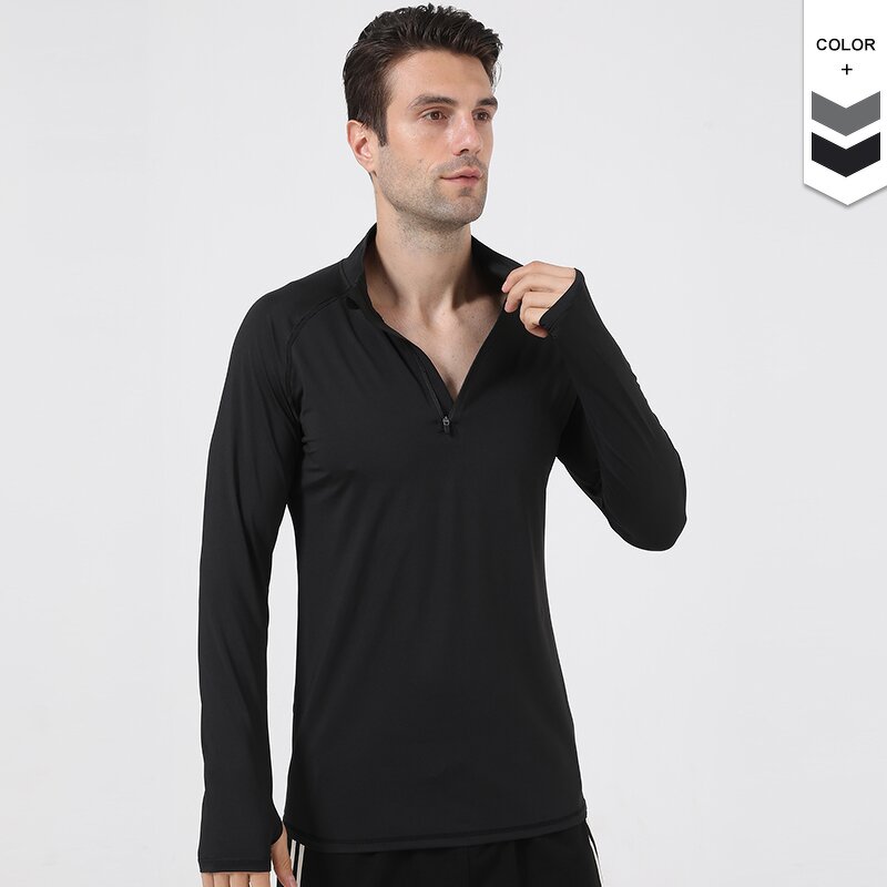 Men's Sport T-shirt Manufacturer - OEM/ODM Custom Athletic Thumb Hole Long Sleeve