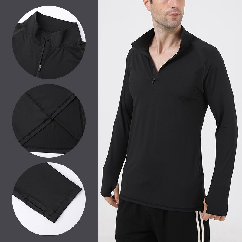 Men's Sport T-shirt Manufacturer - OEM/ODM Custom Athletic Thumb Hole Long Sleeve