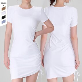 Women's Tennis Skirt Manufacturer - OEM/ODM Custom Side Drawstring Slim Fitting Skirt