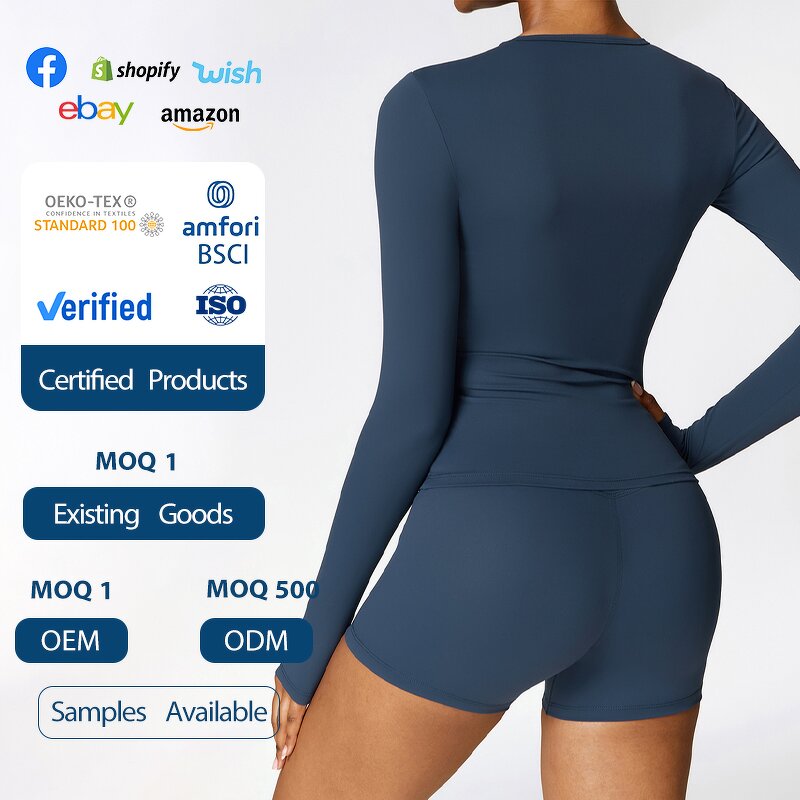 Women's Top Manufacturer - OEM/ODM Custom Woolen Long Sleeve Yoga Clothing