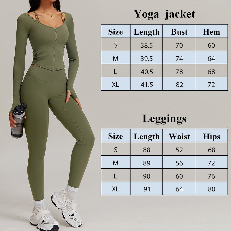 Women's Sports Set Manufacturer - OEM/ODM Custom Sports Jacket Legging Set