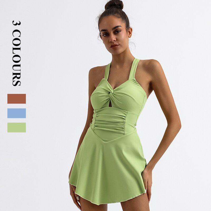 Women's Tennis Skirt Manufacturer - OEM/ODM Custom Four-way Elastic Removable Cup Skirt