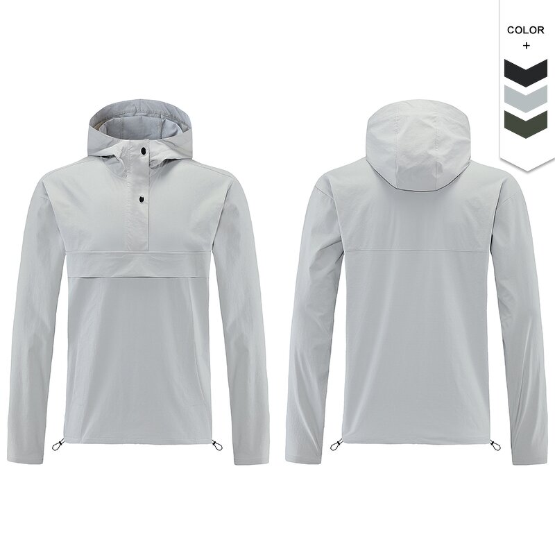 Men's Athletic Hoodie Manufacturer - OEM/ODM Custom Stand Collar Thick Long Sleeve