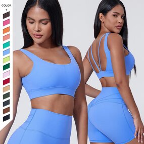 Sports Bra Manufacturer - OEM/ODM Custom Plus Size Backless Padded Yoga Bra