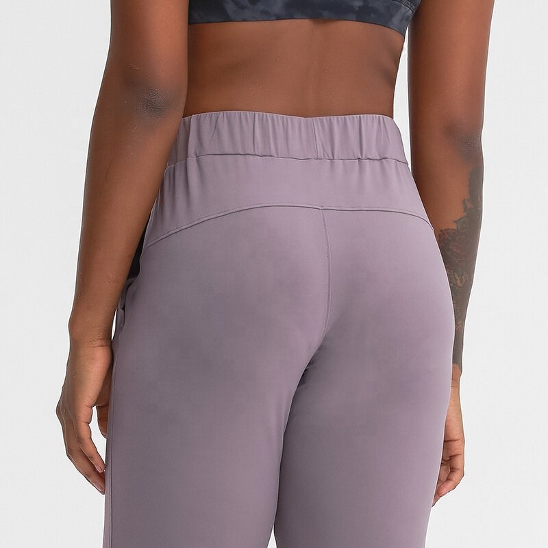 Women's Yoga Pants Manufacturer - OEM/ODM Custom Elastic Waist Straight Leg Pants