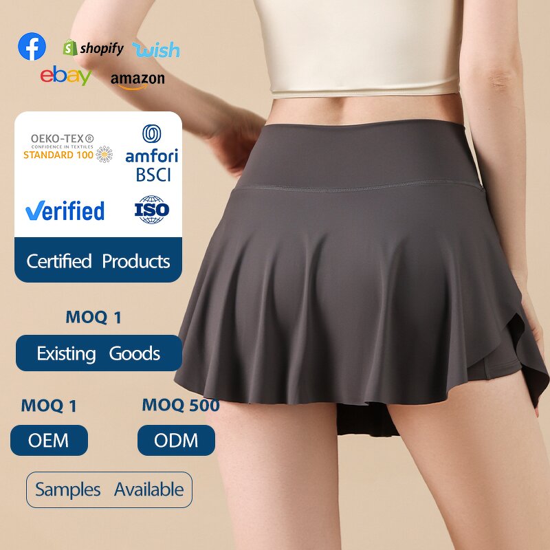 Women's Yoga Skirt Manufacturer - OEM/ODM Custom Quick Drying High Waist 2-in-1 Skirt