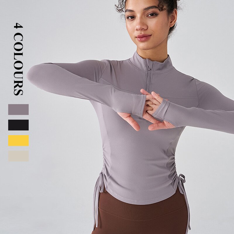 Women's Pullover Manufacturer - OEM/ODM Custom Quick Dry Half Zip Longsleeve