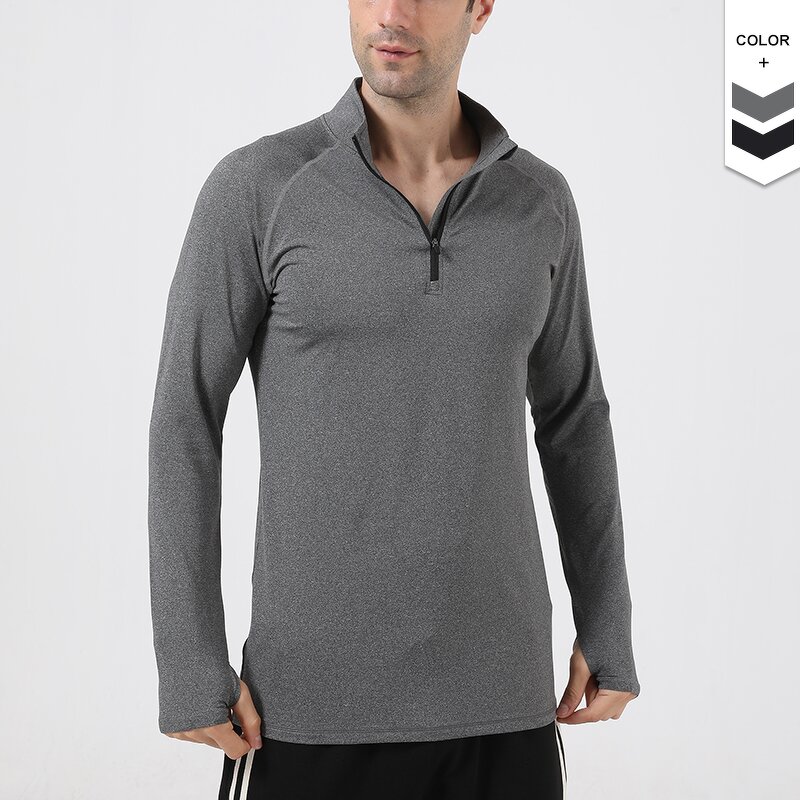 Men's Sport T-shirt Manufacturer - OEM/ODM Custom Athletic Thumb Hole Long Sleeve