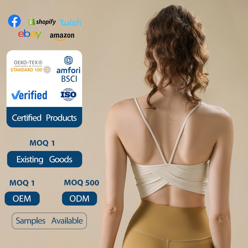 Sports Bra Manufacturer - OEM/ODM Custom Quick Dry V-neck Cross Bow Bra