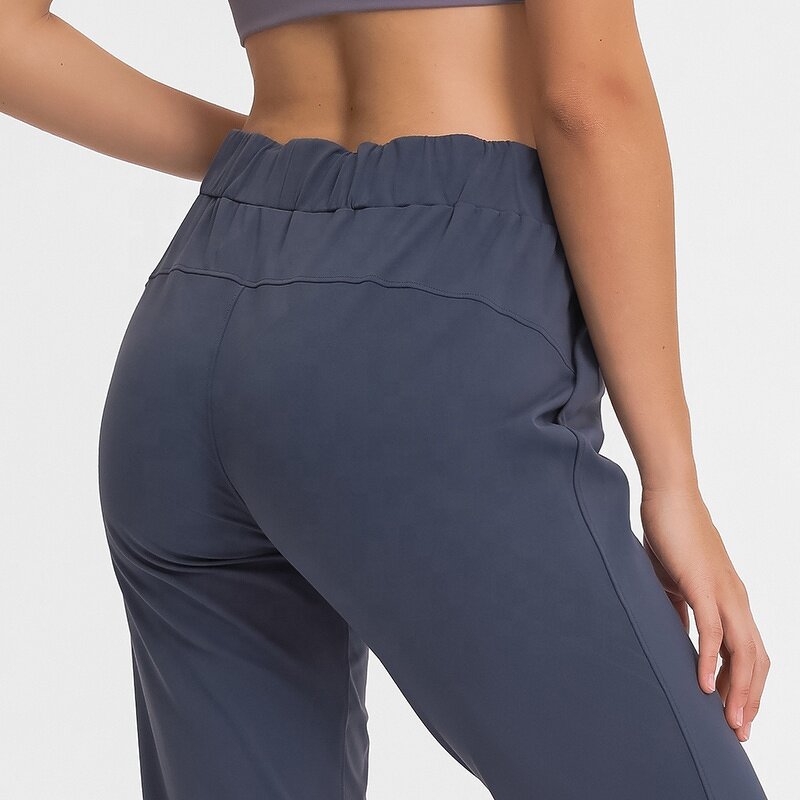 Women's Yoga Pants Manufacturer - OEM/ODM Custom Elastic Waist Straight Leg Pants