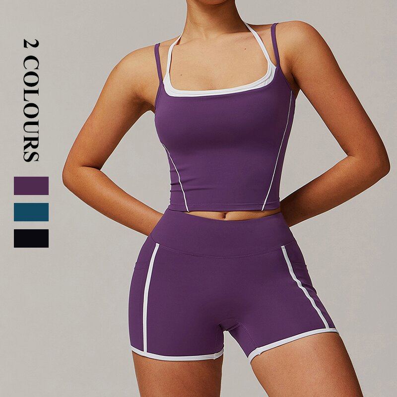 Women's Yoga Set Manufacturer - OEM/ODM Custom Seamless Compression Shorts Set