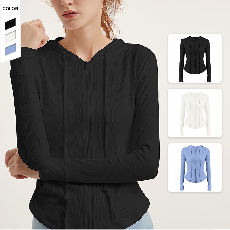 Women's Hoodie Manufacturer - OEM/ODM Custom High Neck Long Sleeve Zipper Hoodie