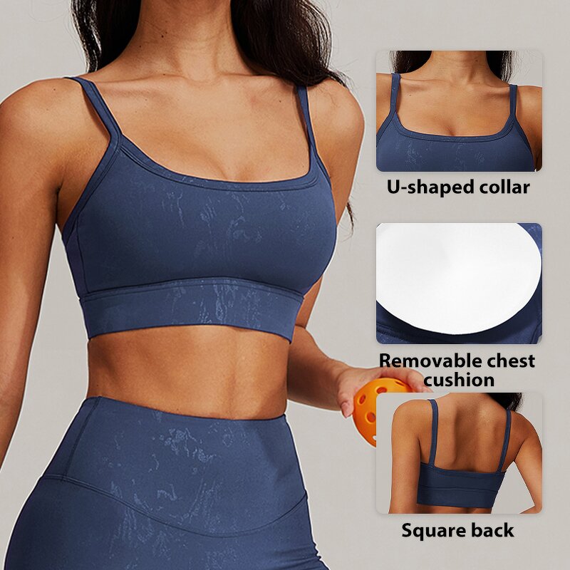 Women's Tank Top Manufacturer - OEM/ODM Casual Nude Yoga Bra Removable Top