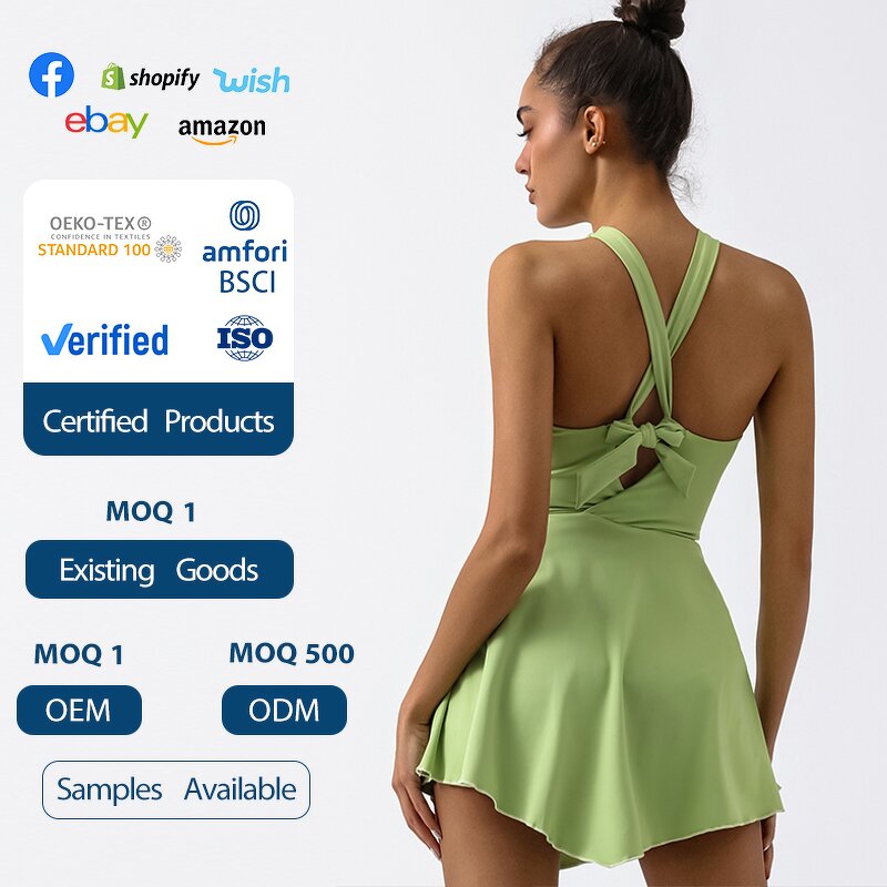 Women's Tennis Skirt Manufacturer - OEM/ODM Custom Four-way Elastic Removable Cup Skirt