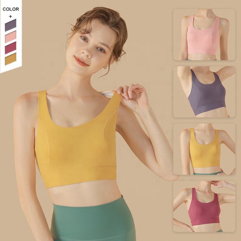 Sports Bra Manufacturer - OEM/ODM Custom Cross Back U-neck Shockproof Bra