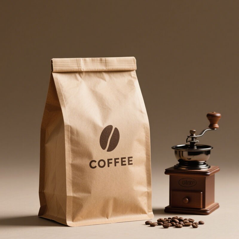 Coffee Bag Manufacturer - OEM/ODM Custom Flat Bottom Kraft Paper Bag