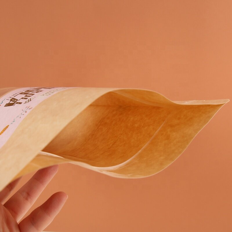Kraft Paper Bag Manufacturer - OEM/ODM Custom Compostable Zipper Tea Coffee Bag