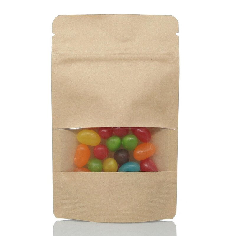 Kraft Paper Pouch Manufacturer - OEM/ODM Stock Plain 8OZ Stand up Coffee Bag