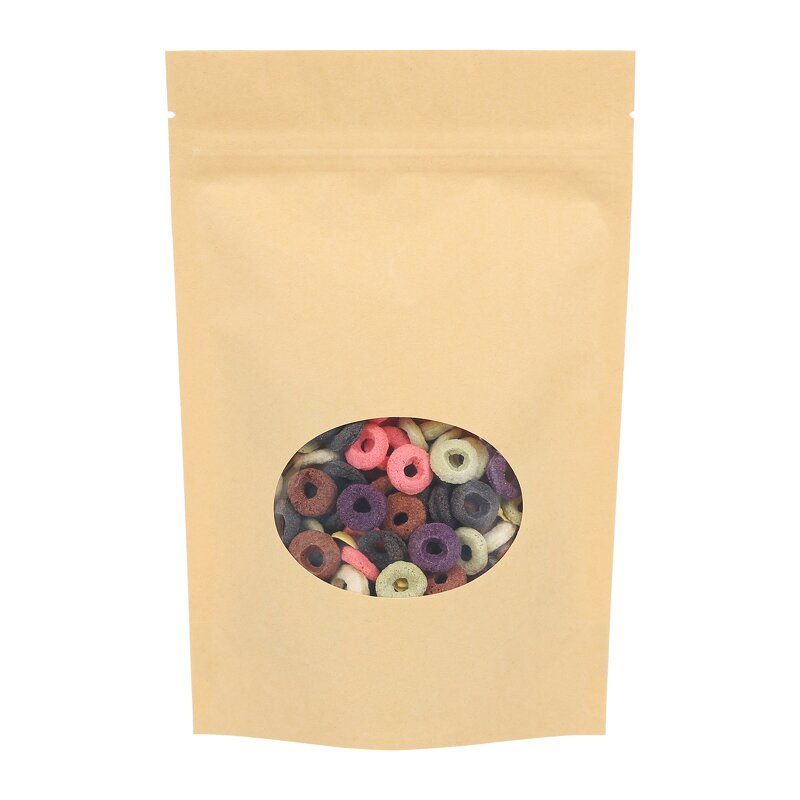 Kraft Paper Pouch Manufacturer - OEM/ODM Custom Window Biodegradable Ziplock Bag