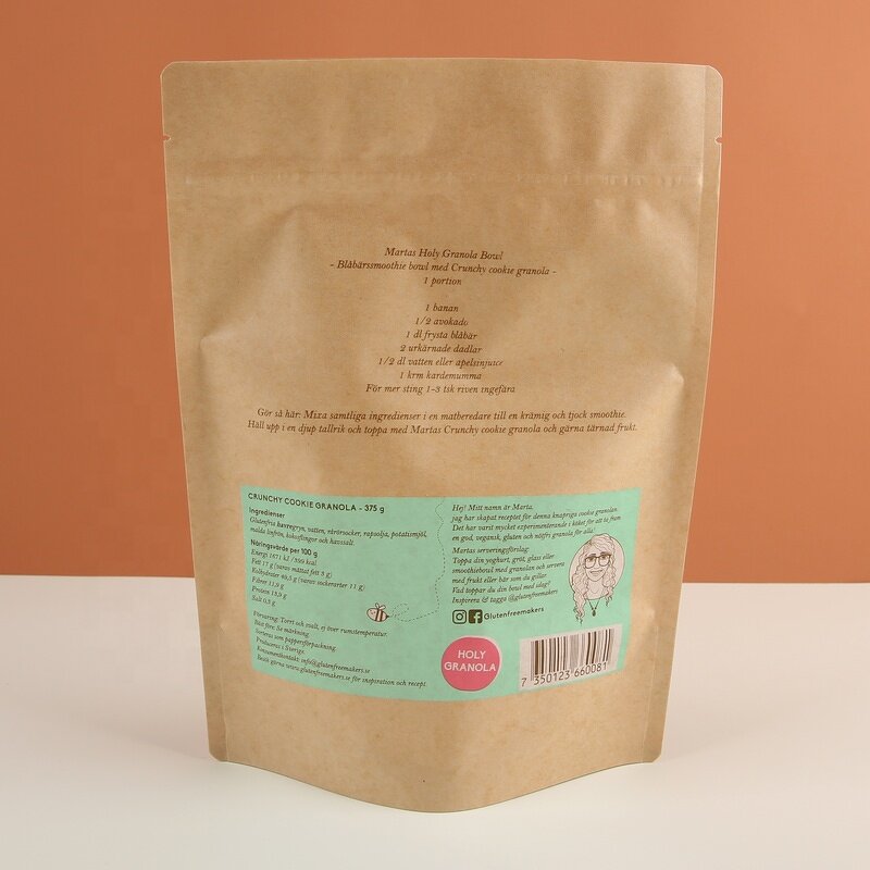 Kraft Paper Pouch Manufacturer - OEM/ODM Custom Biodegradable Zipper Food Bag