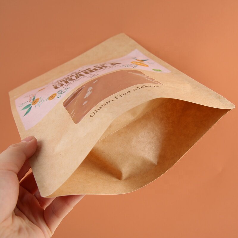 Kraft Paper Bag Manufacturer - OEM/ODM Custom Compostable Zipper Tea Coffee Bag