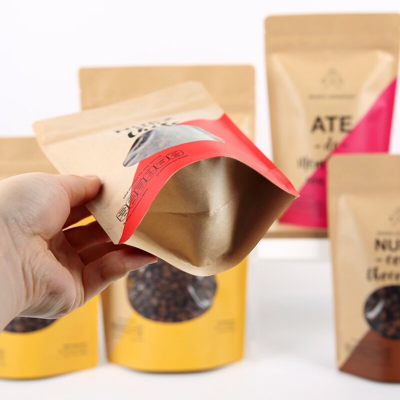 Kraft Paper Pouch Manufacturer - OEM/ODM Custom Biodegradable Zipper Coffee Bag