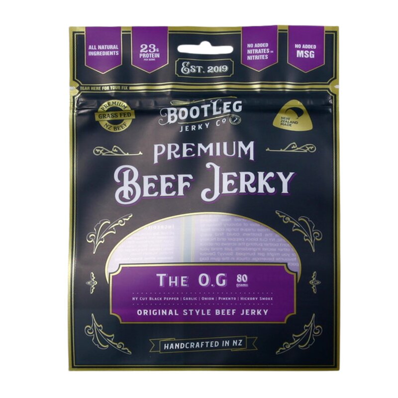 Beef Jerky Packaging Bag Manufacturer - OEM/ODM Custom Resealable Foil Lay Flat Pouch