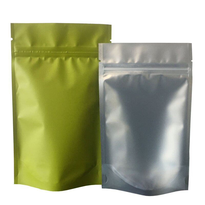 Stand up Pouch Manufacturer - OEM/ODM Custom Green Foil Mylar Zipper Bag