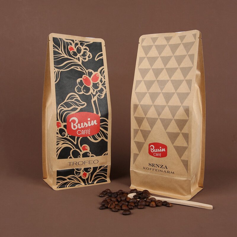 Coffee Pouch Manufacturer - OEM/ODM Custom Tin Tie Flat Bottom Coffee Bag