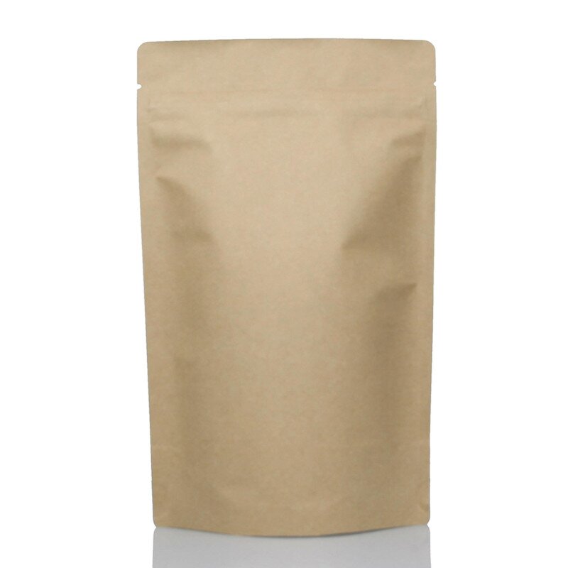 Kraft Paper Pouch Manufacturer - OEM/ODM Stock Plain 8OZ Stand up Coffee Bag