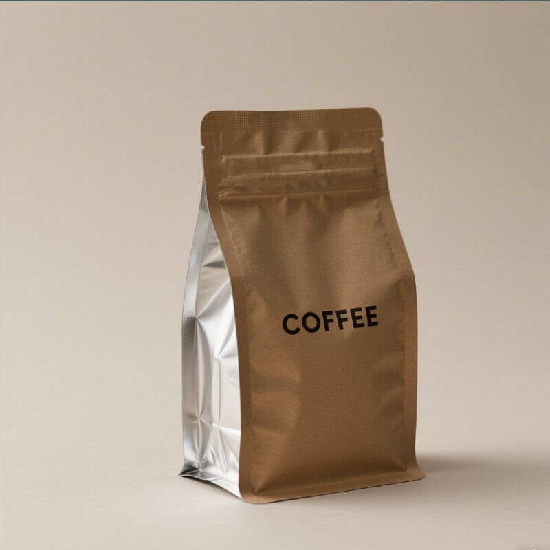 Coffee Bag Manufacturer - OEM/ODM Custom Flat Bottom Kraft Paper Bag