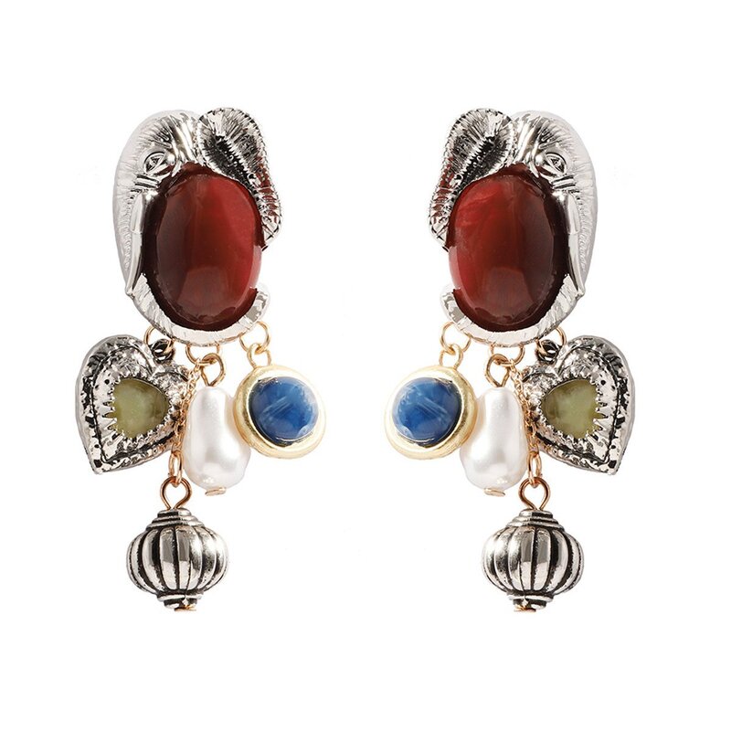 Animal Earrings Factory - Custom Acrylic Pearl Gemstone Drop