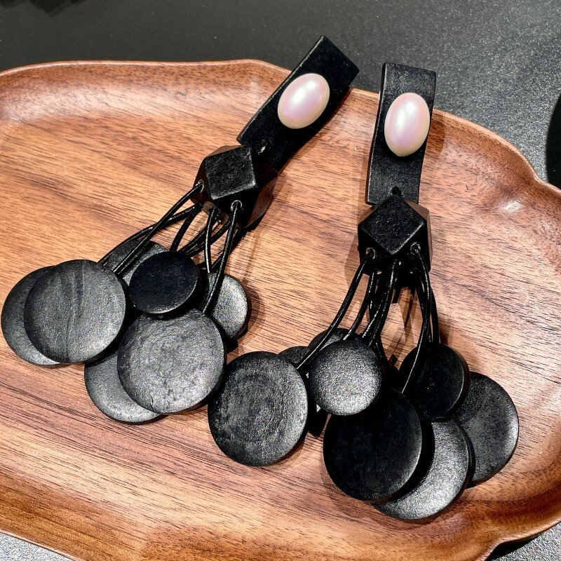 Wooden Earrings Manufacturer - Custom Medieval Tassel Drop