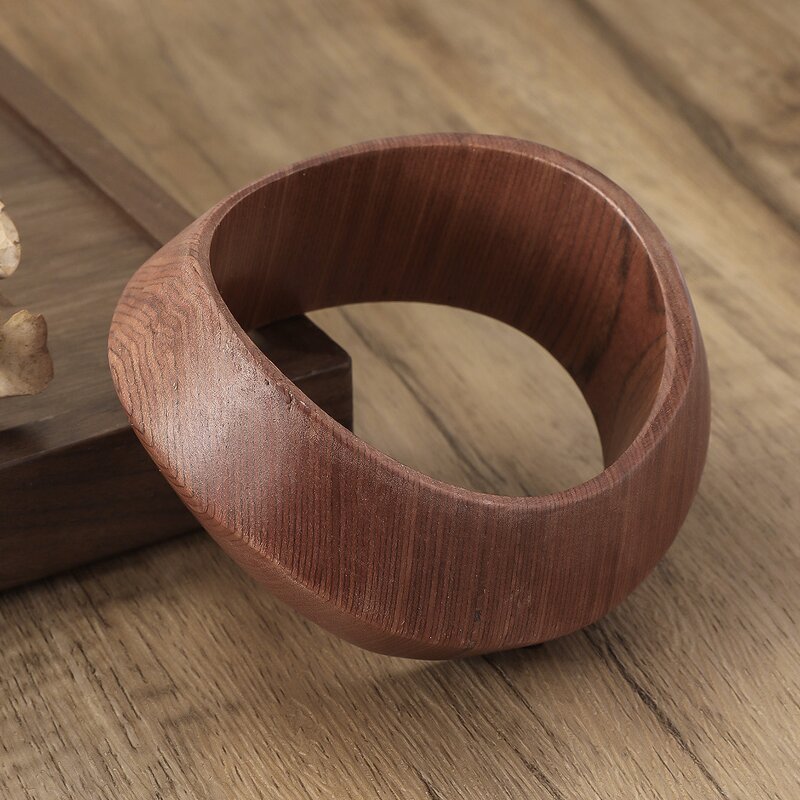 Wooden Bracelet Supplier - Custom Tree Grain Geometric