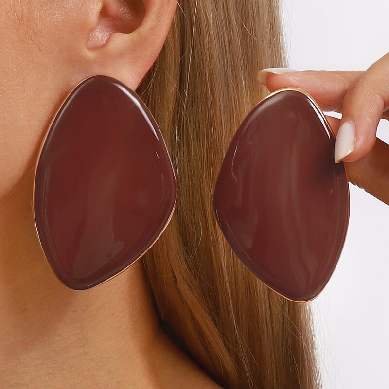 Resin Earrings Supplier - Custom Pebble Shape Irregular