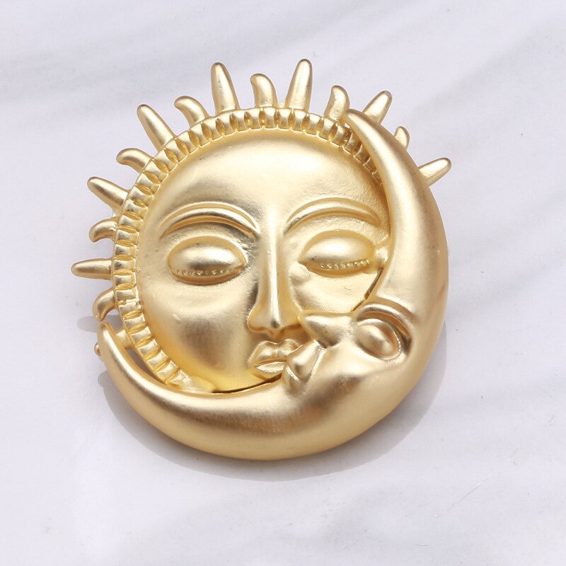Gold Sun Brooch Manufacturer - Wholesale Custom Jewelry Pin