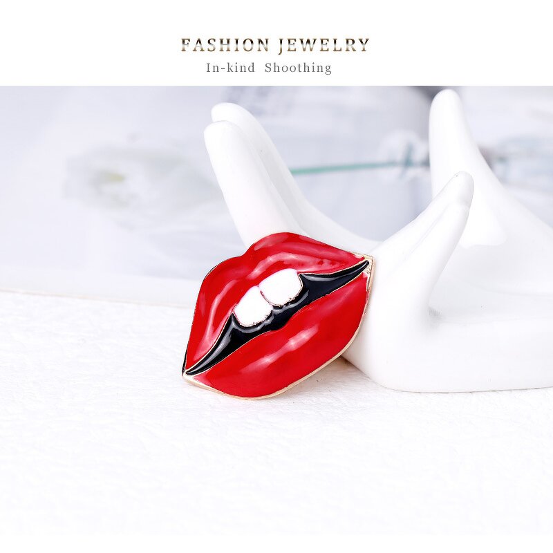Lipstick Brooch Supplier - Custom Luxury Sexy Lips Pin