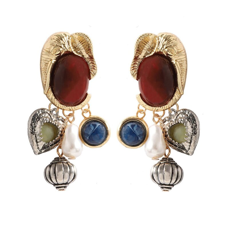 Animal Earrings Factory - Custom Acrylic Pearl Gemstone Drop