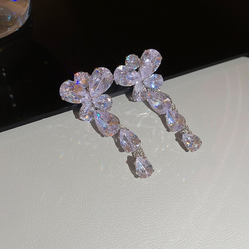 butterfly Jewelry Set Supplier - Custom Copper Inlaid Zircon